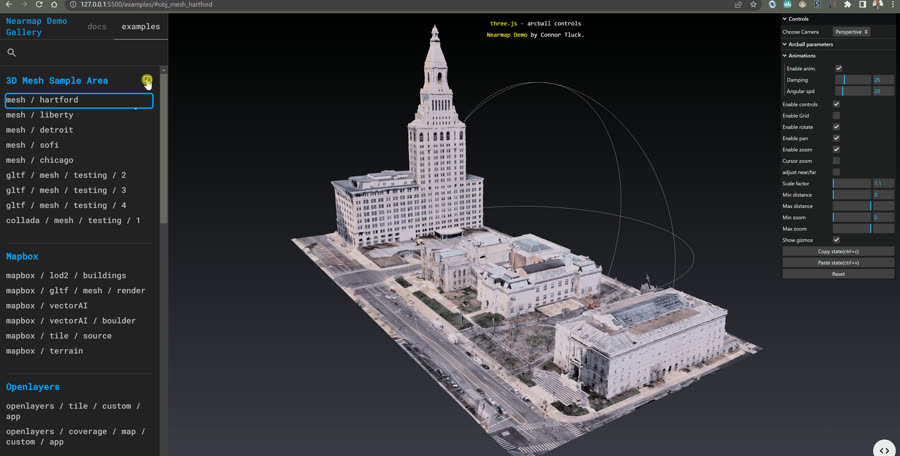 Three.js Integration Demo Gallery